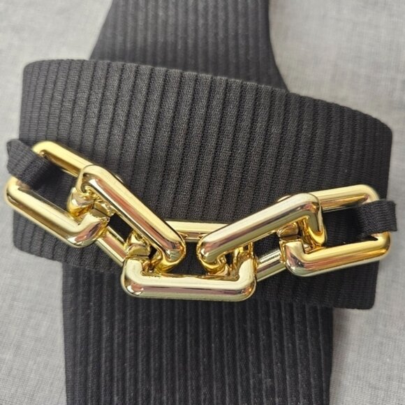 Women's Chain Decor Slide Sandals, Fashion Flat Sandals For Summer ~ NWOT - Picture 9 of 10